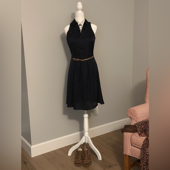 The Limited Navy Satin Dress - Picture 6 of 7